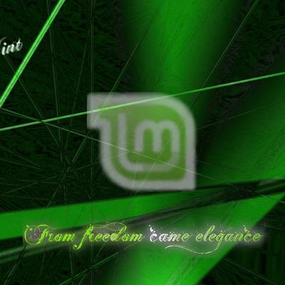 Linux Mint Green Abstract (1366x768) - KDE Store