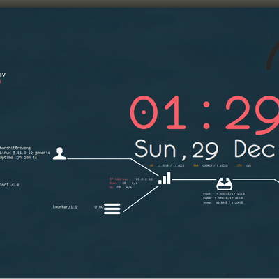 Infinity Dark Conky Theme - KDE Store
