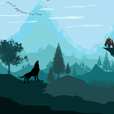 landscape vector art - KDE Store