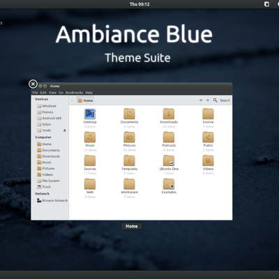 Ambiance Blue Theme Suite - KDE Store