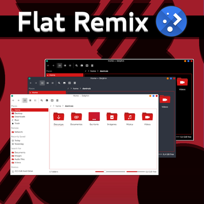 Flat Remix KDE Red Colors - KDE Store