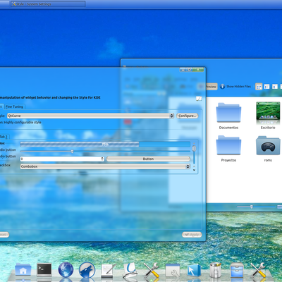 Aqua Azul (QTCURVE) - KDE Store