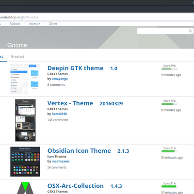 Simple, elegant gnome layout - KDE Store