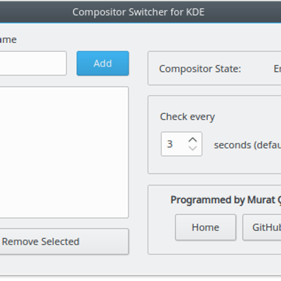 Compositor Switcher for KDE - KDE Store