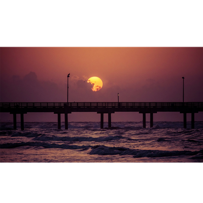 Ocean sunset pier - 4k - KDE Store