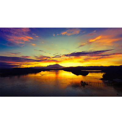 Sunset lake - 4k - KDE Store