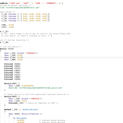 ACPI Source Language (DSDT) Highlighting - KDE Store