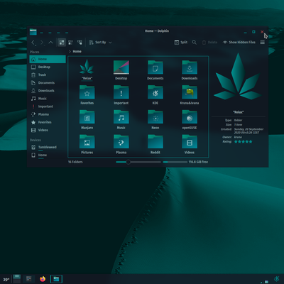 KDE-Story-Flat Aurorae Theme - KDE Store