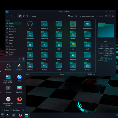 KDE-Story Aurorae Theme - KDE Store