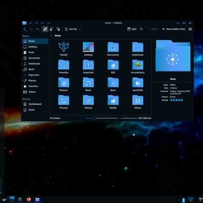 Breeze-Blur-Glassy Dark - KDE Store