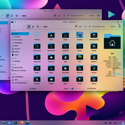 Blur-Glassy-Kvantum Aurorae Theme - KDE Store