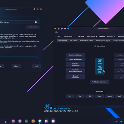 KDE-Story-Blue-Dark-Kvantum - KDE Store