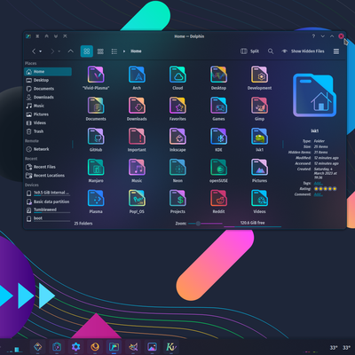 Vivid-Blur-Dark-Aurorae-6 - KDE Store