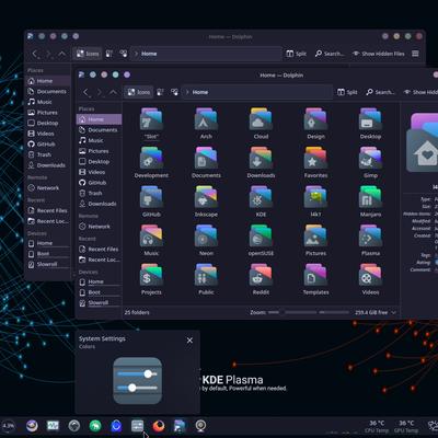 Style-Dark-Color-Aurorae-6 - KDE Store