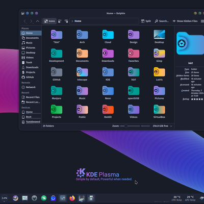 BonaFides Rounded Dark Aurorae 6 - KDE Store