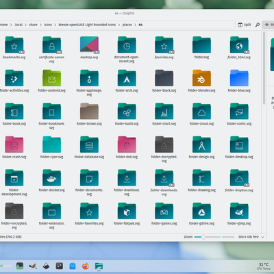 Breeze openSUSE Light Rounded Icons - KDE Store
