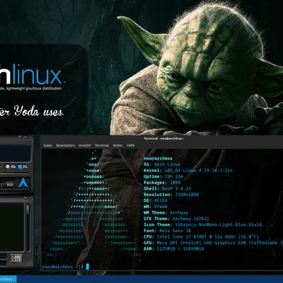 My Arch Desktop with XFCE and CONKY - KDE Store