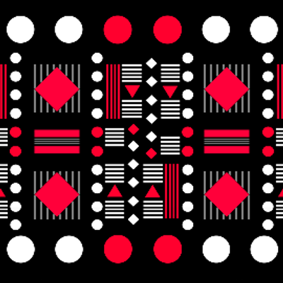 Abstract Black and Whites Shapes Colours Red - KDE Store
