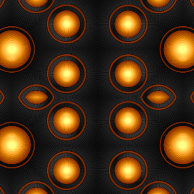 Dark Gold and Dark Grey Circles - KDE Store