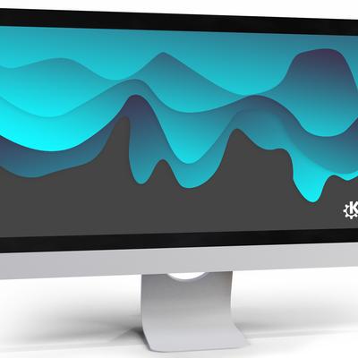KDE abstract wallpaper 39 light blue - KDE Store