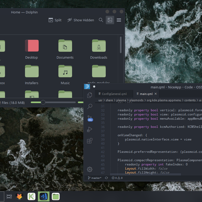 One dark color theme - KDE Store