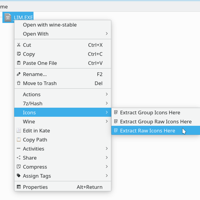 Extract Icons - KDE Store