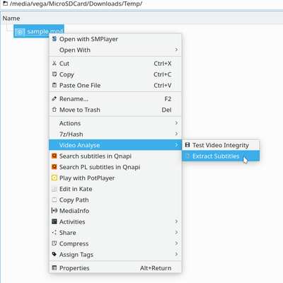 Extract Subtitles - KDE Store