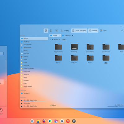 WinSur-light-alt Plasma Theme - KDE Store