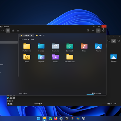 Win11OS-dark Kvantum - KDE Store
