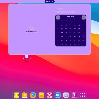 Rounded Rectangle Purple Shell Theme - KDE Store