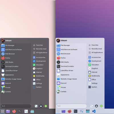 Whisker menu transparent rounded DARK/LIGHT mode - KDE Store