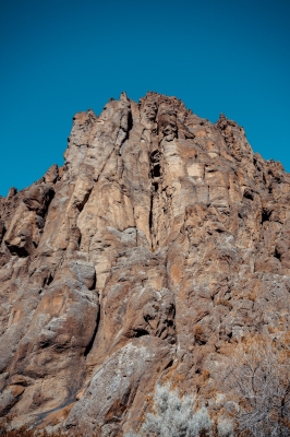 Rough mount with bristly surface under sky HD WALL