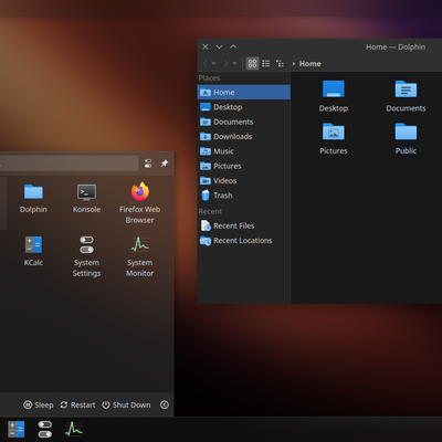 Haptic Dark Plasma Theme - KDE Store