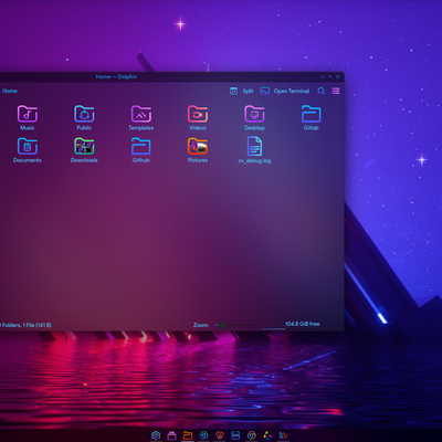 Iridiscent Kvantum - KDE Store