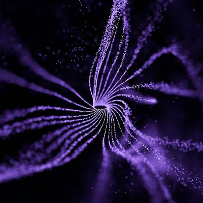 Romantic Purple Microscopic Particles Spiral - KDE Store