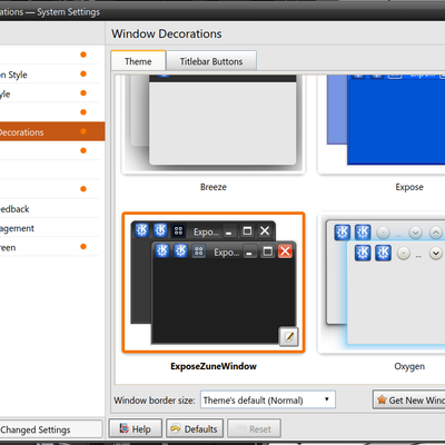 ExposeZune - KDE Store
