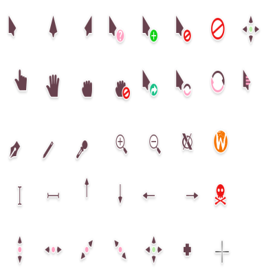 zinia cursors dark - KDE Store