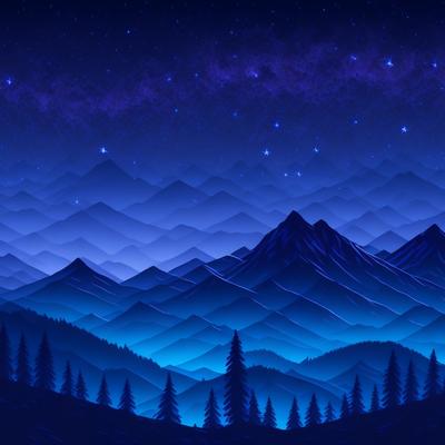 Night sky mountains - KDE Store