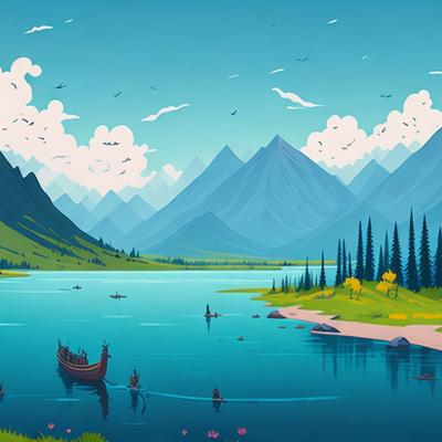 Digital art Mountains - KDE Store