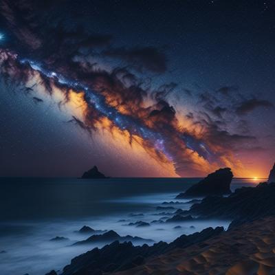 beaches landscape galaxy - KDE Store