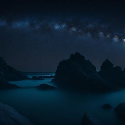 Dark rock sea wallpaper - KDE Store