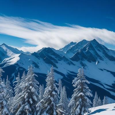 Blue Sky Mountains - KDE Store