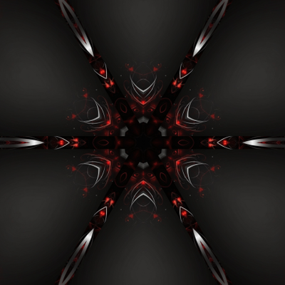 Kaleidoscope - Dark Red and Black Abstract Shapes - KDE Store