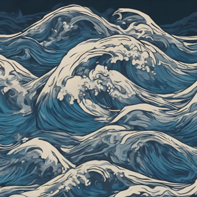 Wild Waves Illustration I - KDE Store