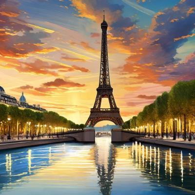 Paris digital painting - KDE Store
