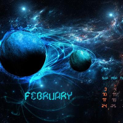 Abstract-February 2013 calendar desktop themes.. - KDE Store