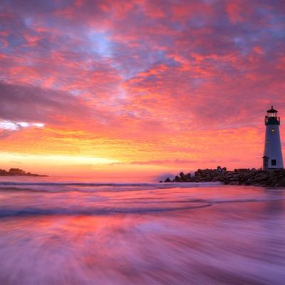 Winter sunrise Walton Lighthouse Santa Cruz Ca.. - KDE Store