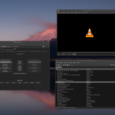 Cloudy Grey Dark Kvantum - KDE Store