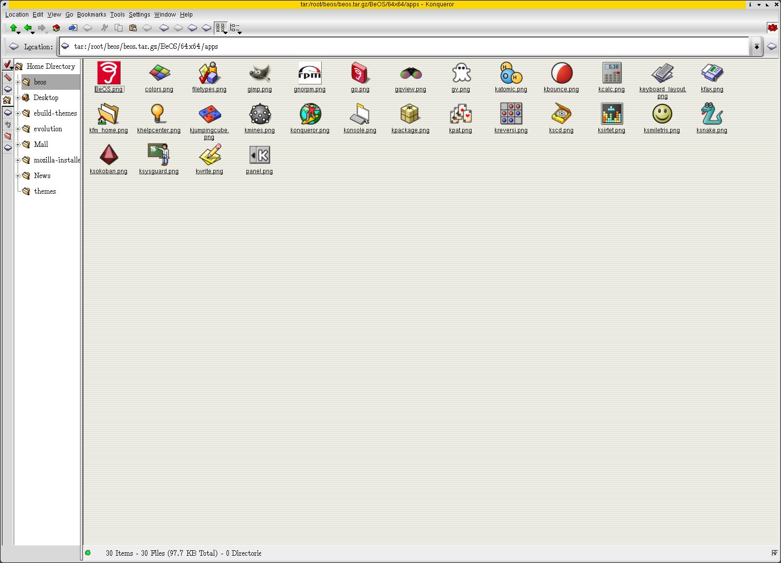 Beos-icons-updated - KDE Store