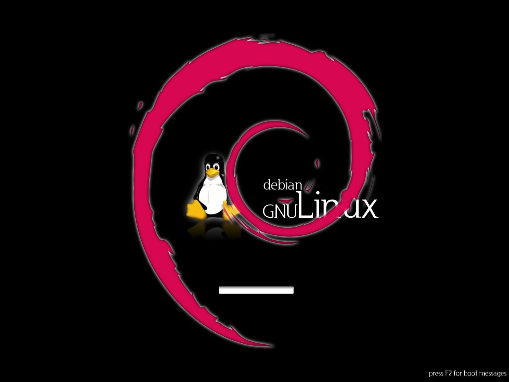 Debian Bootsplash With Debian Logo Kde Store